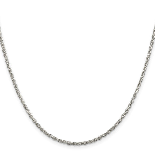 Sterling Silver 2mm Loose Rope ChainQFC100