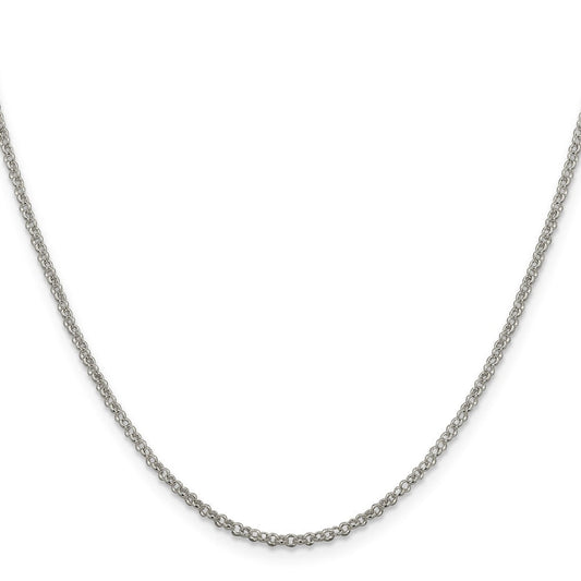 Sterling Silver 2mm Rolo ChainQFC104