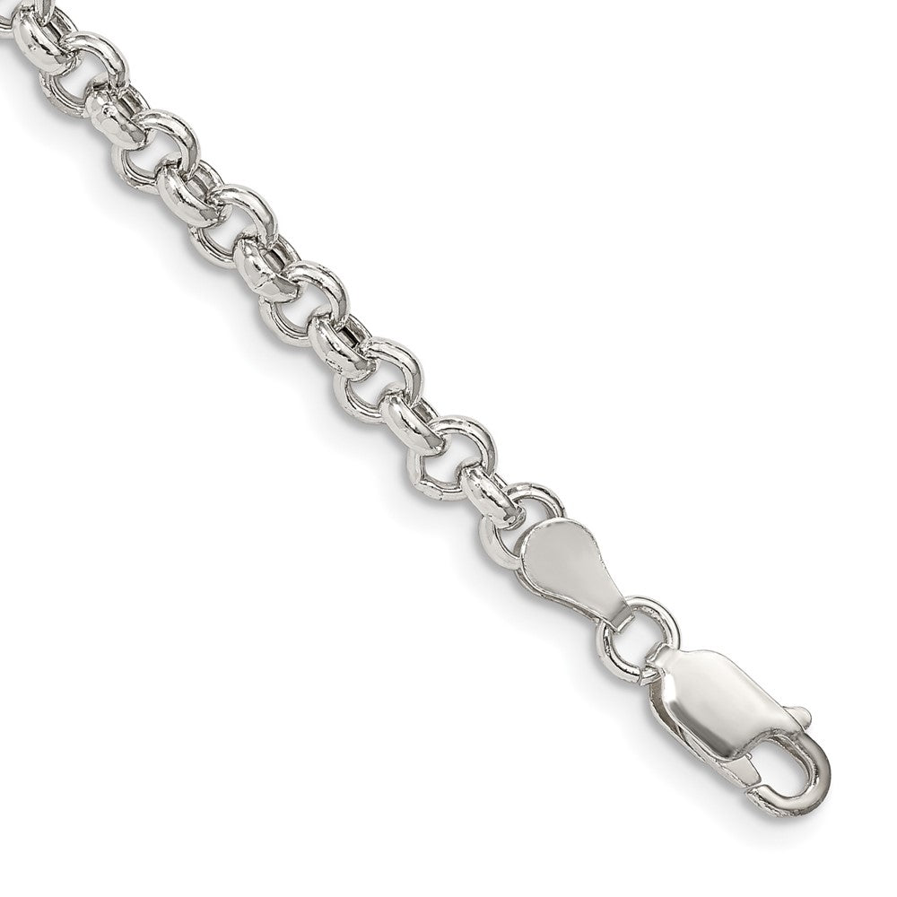 Sterling Silver 4.25mm Semi-solid Rolo Chain QFC106-8