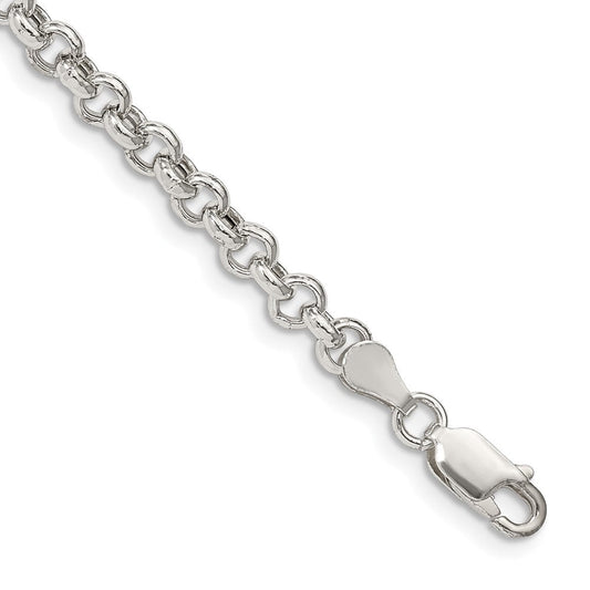 Sterling Silver 4.25mm Semi-solid Rolo Chain QFC106-8