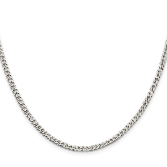 Sterling Silver Polished 3.15mm Curb ChainQFC146