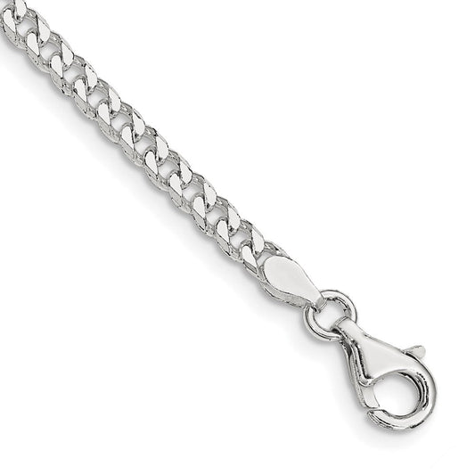 Sterling Silver Polished 3.15mm Curb Chain QFC146-8