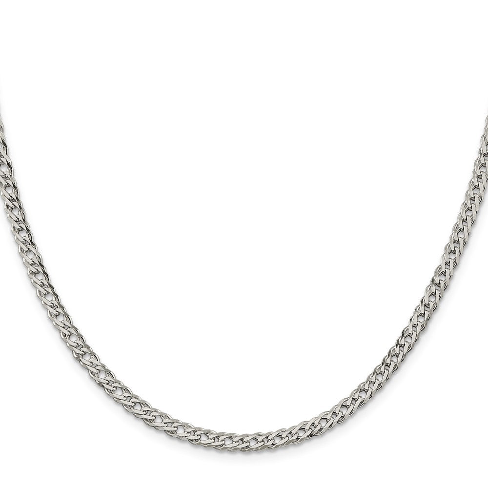 Sterling Silver 4.25mm 6 Side D/C Flat Double Curb ChainQFC152