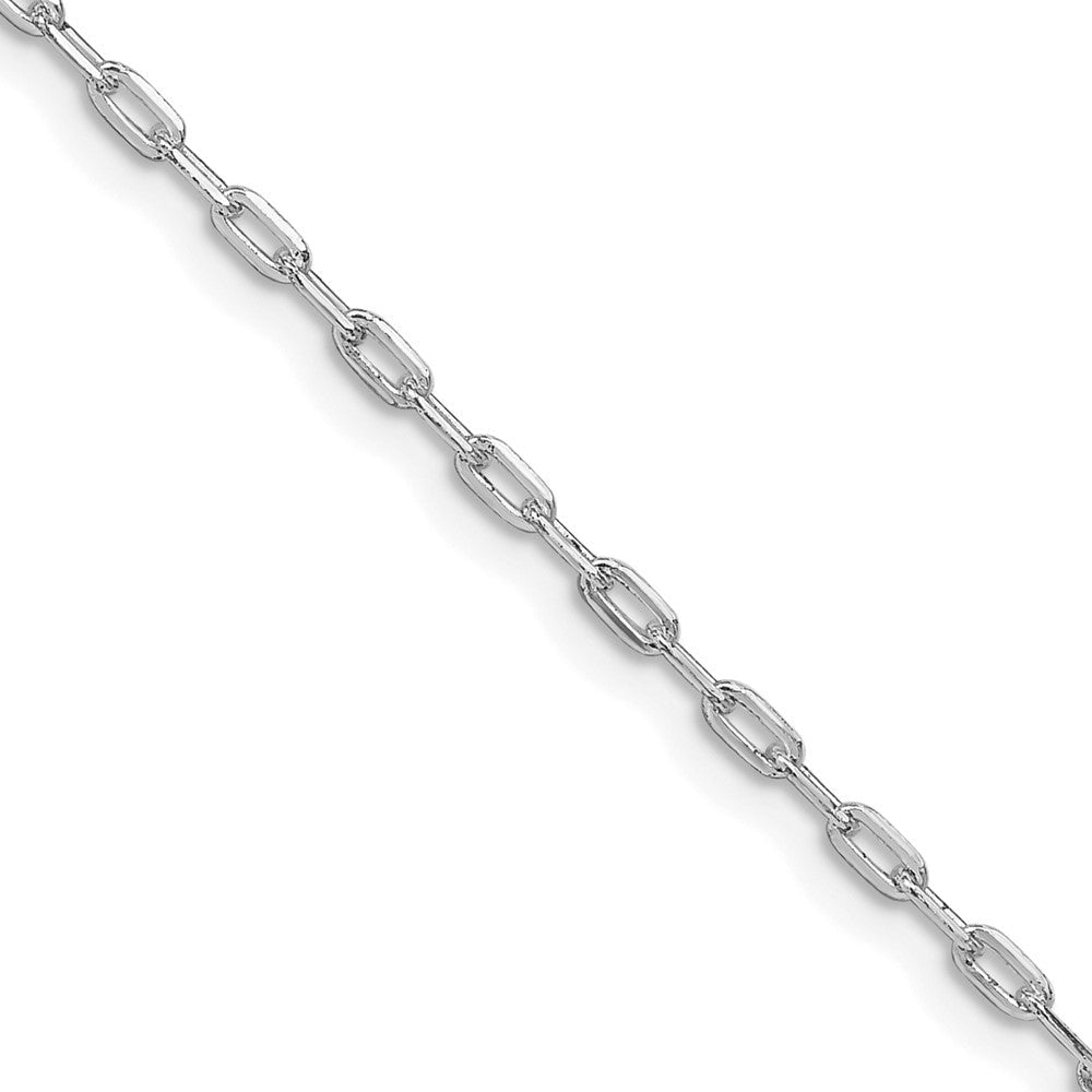 Sterling Silver Rhodium-plated 1.75mm Elongated Open Link ChainQFC155R