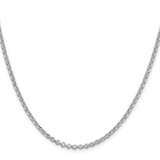 Sterling Silver 2.8mm Rolo ChainQFC2
