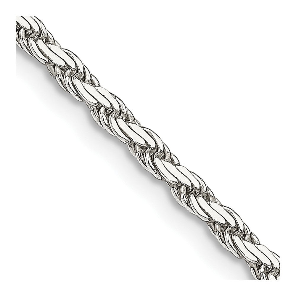 Sterling Silver 2.5mm Flat Rope ChainQFC203