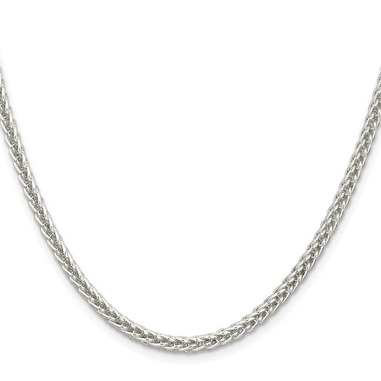Sterling Silver 3mm Square Spiga ChainQFC32