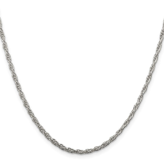 Sterling Silver 2.5mm Loose Rope ChainQFC45
