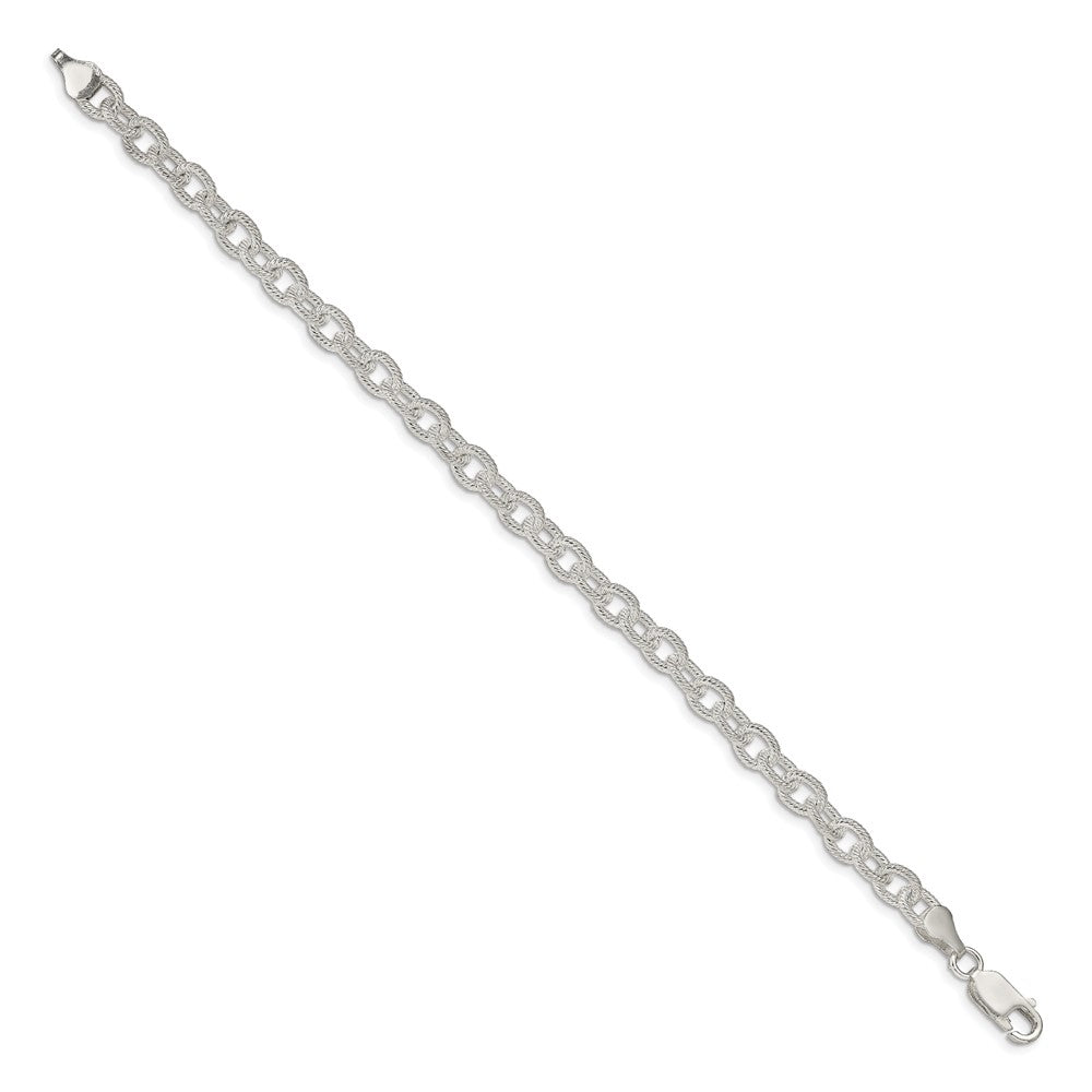 Sterling Silver 6.25mm Fancy Patterned Rolo Chain QFC48-8