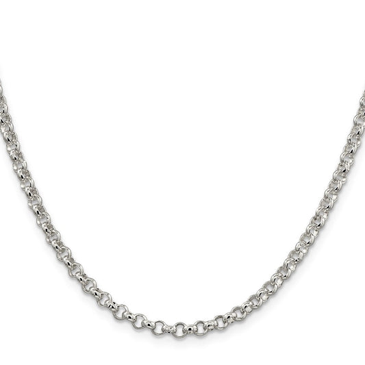 Sterling Silver 4mm Rolo ChainQFC5