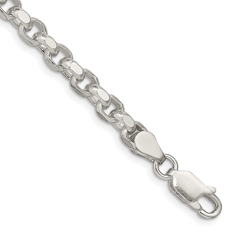 Sterling Silver 4mm Diamond-cut Rolo Chain QFC50-8