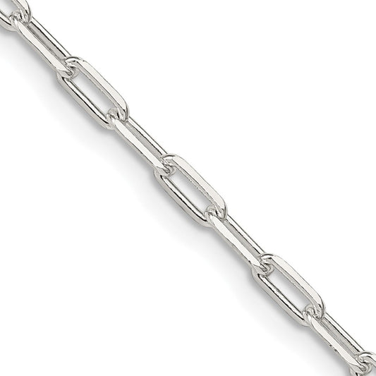 Sterling Silver 2.75mm Elongated Open Link ChainQFC52