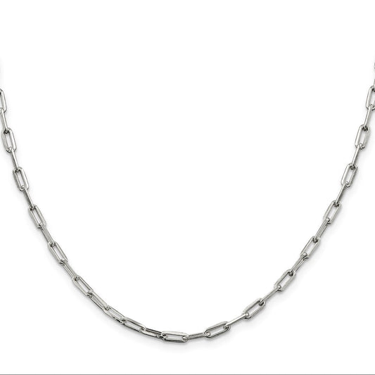 Sterling Silver 3.25mm Elongated Open Link ChainQFC53