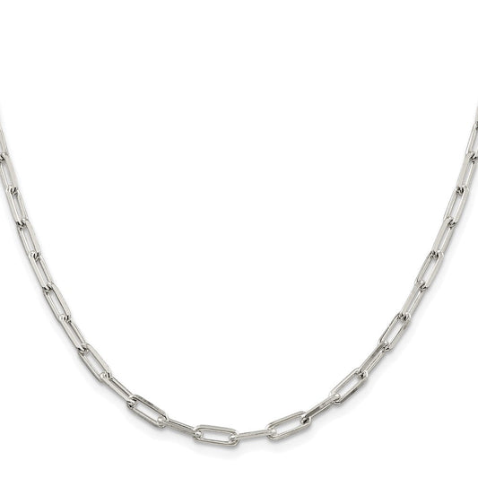 Sterling Silver Rhodium-plated 4.25mm Elongated Open Link ChainQFC54R