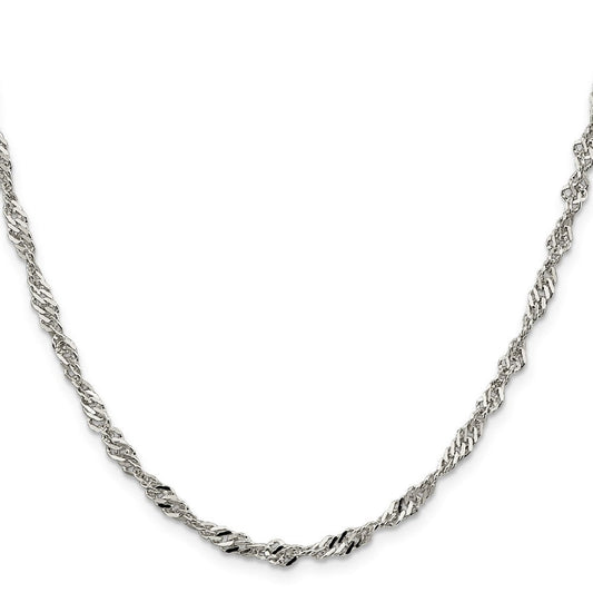 Sterling Silver 3.5mm Singapore ChainQFC71