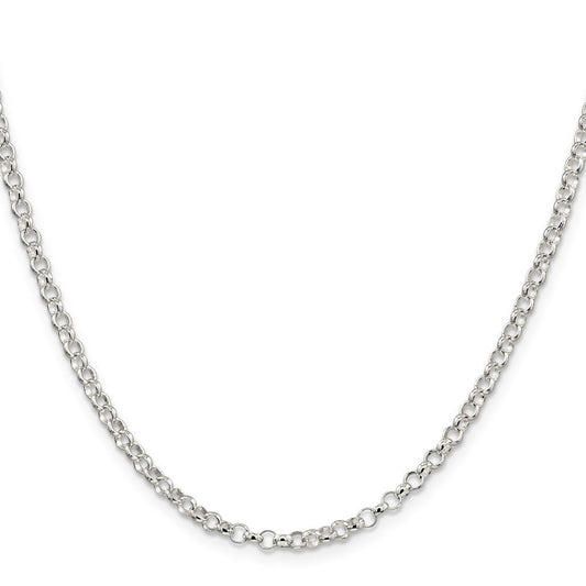 Sterling Silver 3.5mm Rolo ChainQFC74