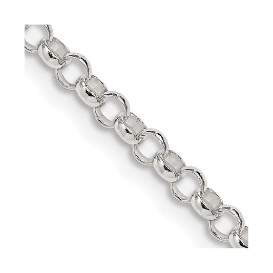 Sterling Silver 3.5mm Rolo ChainQFC74