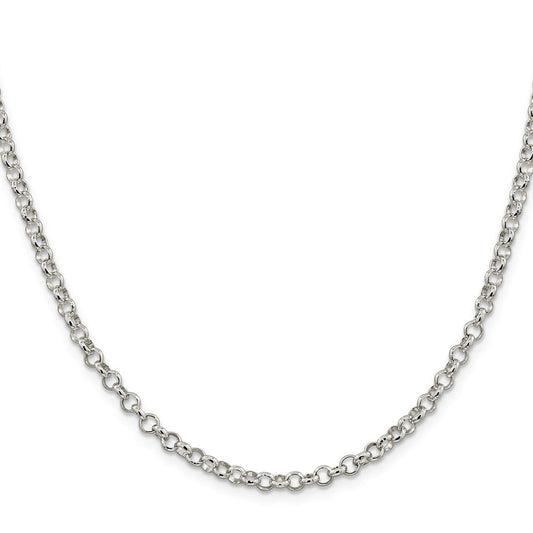 Sterling Silver 4mm Rolo ChainQFC75