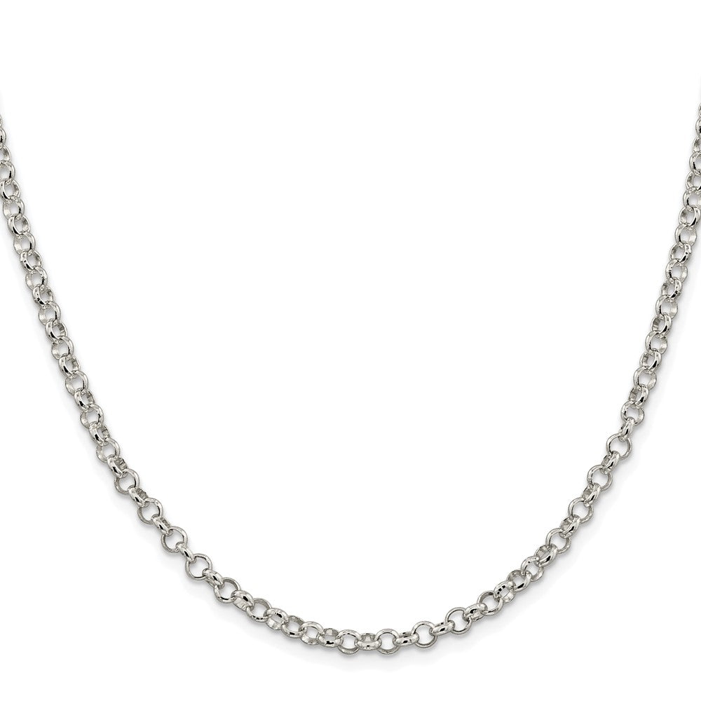 Sterling Silver Rhodium-plated 4mm Rolo ChainQFC75R