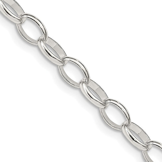 Sterling Silver 5mm Fancy Rolo ChainQFC88