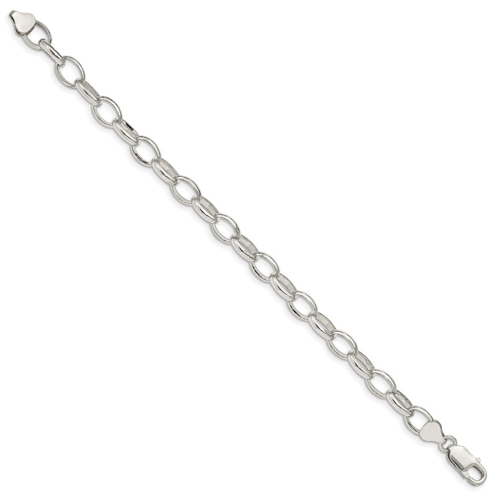 Sterling Silver 8mm Fancy Rolo Chain QFC89-8