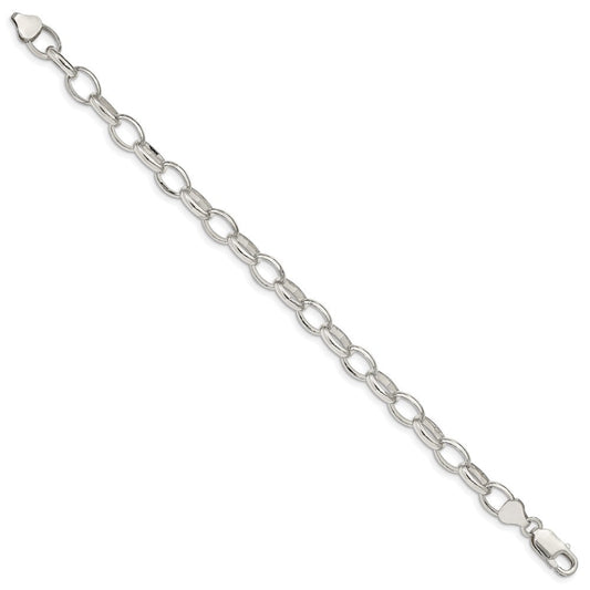 Sterling Silver 8mm Fancy Rolo Chain QFC89-8