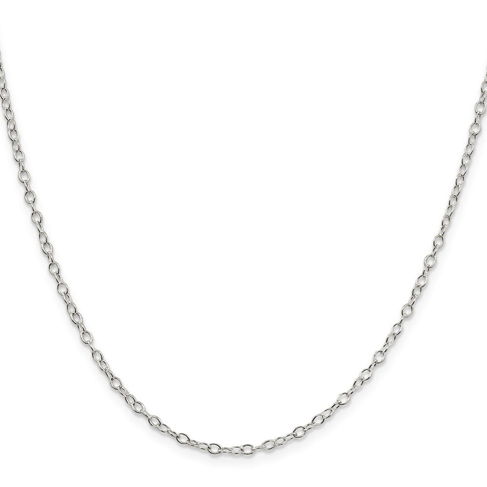 Sterling Silver 2.25mm Oval Cable ChainQFC93