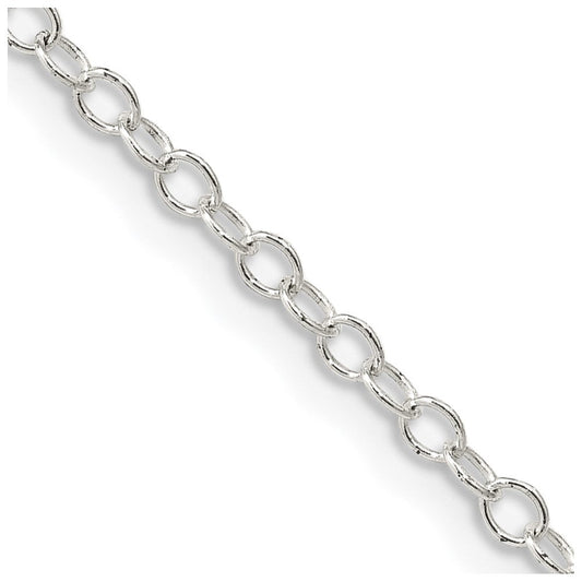 Sterling Silver 2.25mm Oval Cable ChainQFC93
