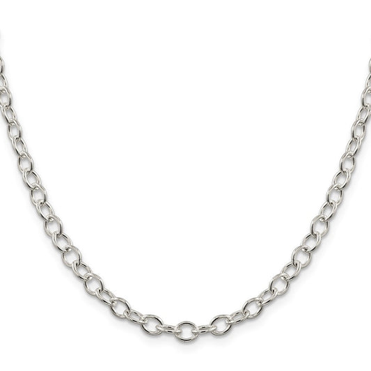 Sterling Silver 5.3mm Oval Cable ChainQFC95