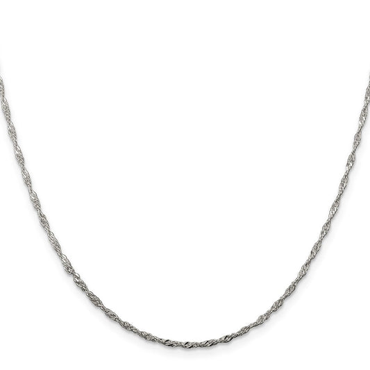 Sterling Silver 1.75mm Singapore ChainQFC98