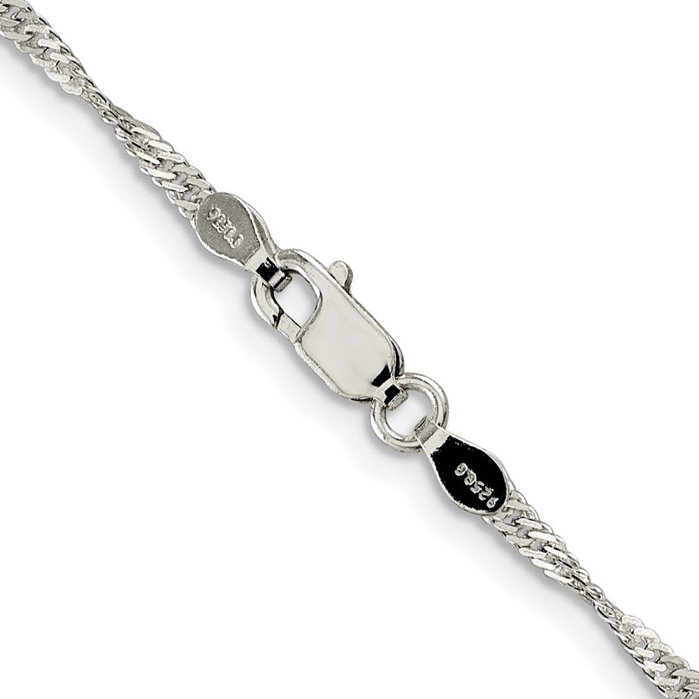 Sterling Silver Rhodium-plated 2mm Singapore ChainQFC99R