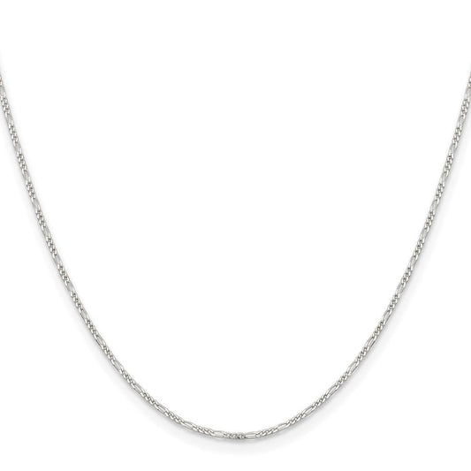 Sterling Silver 1.2mm Figaro ChainQFG035