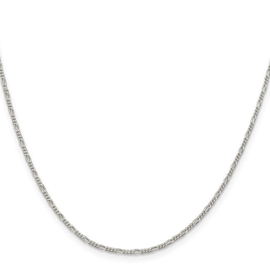 Sterling Silver 1.4mm Figaro ChainQFG040