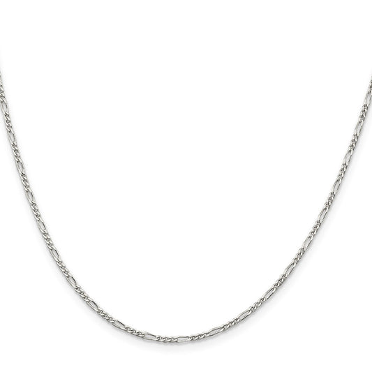 Sterling Silver 1.75mm Figaro ChainQFG050