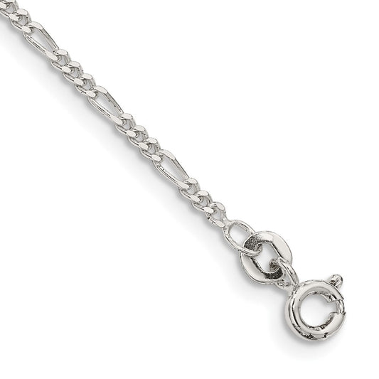 Sterling Silver 1.75mm Figaro Chain QFG050-8