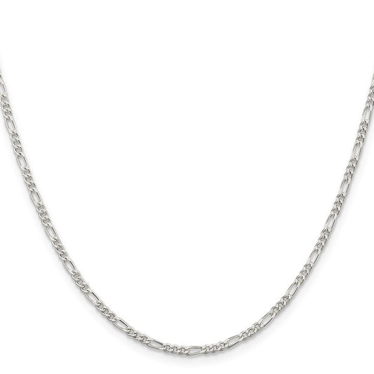 Sterling Silver 2.25mm Figaro ChainQFG060
