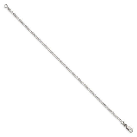 Sterling Silver 2.25mm Figaro Chain QFG060-8