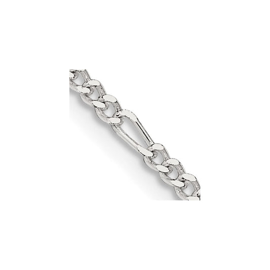 Sterling Silver 2.25mm Figaro ChainQFG060