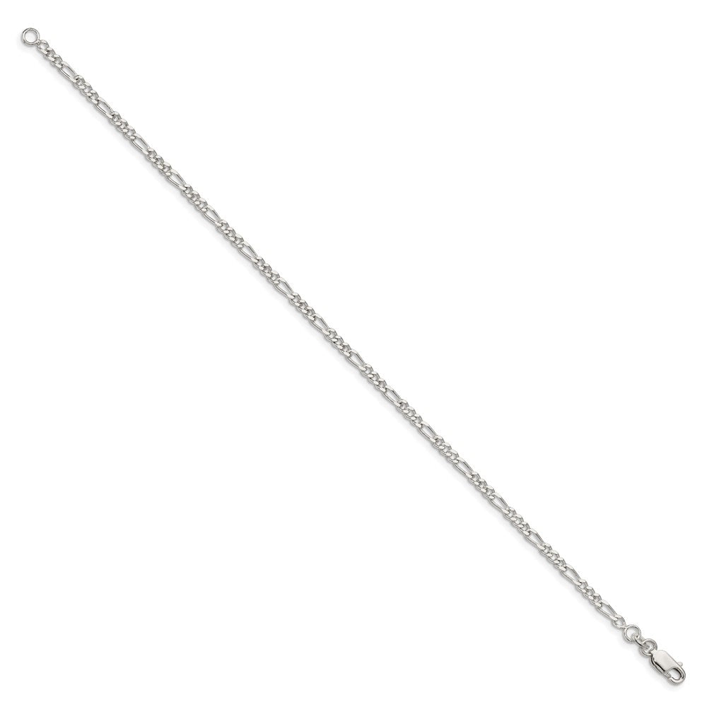 Sterling Silver 2.5mm Figaro Chain QFG070-8