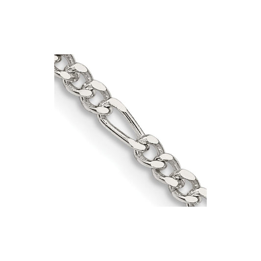Sterling Silver 2.5mm Figaro ChainQFG070