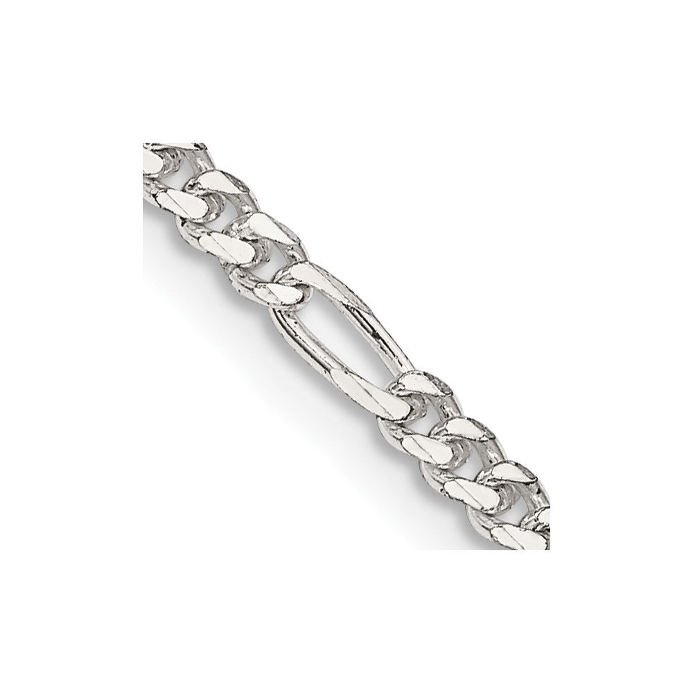Sterling Silver 2.85mm Figaro ChainQFG080