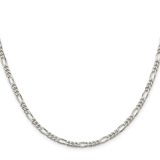 Sterling Silver 3.5mm Figaro ChainQFG100
