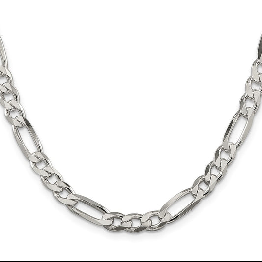 Sterling Silver 6.75mm Figaro ChainQFG180