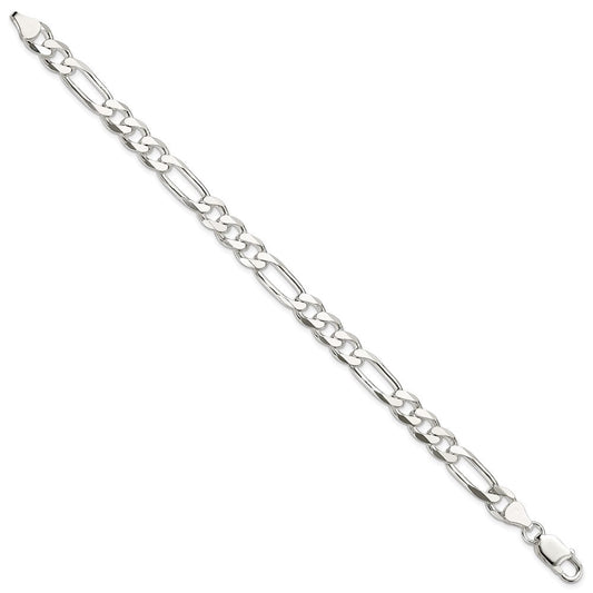 Sterling Silver 7.5mm Figaro Chain QFG200-7