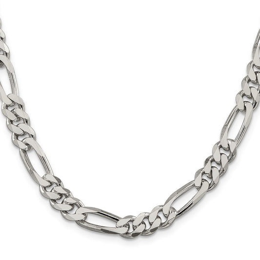 Sterling Silver 8mm Figaro ChainQFG220
