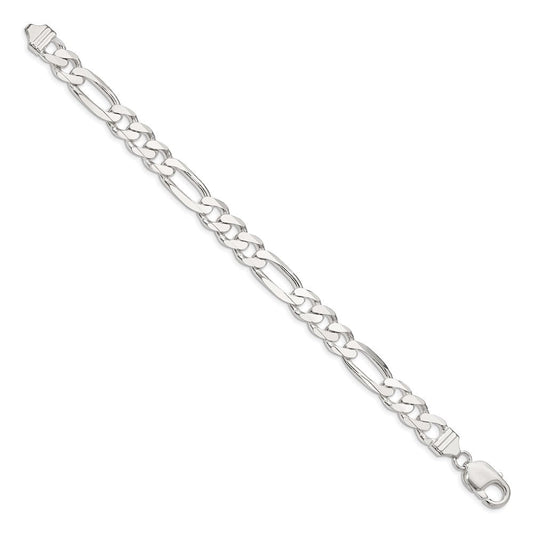 Sterling Silver 9mm Figaro Chain QFG250-8