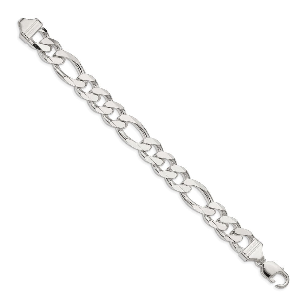 Sterling Silver 13.5mm Figaro Chain QFG350-8