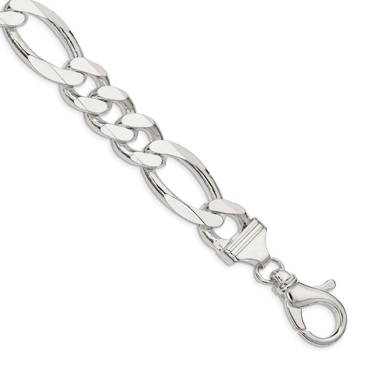 Sterling Silver 15mm Figaro Chain QFG400-8