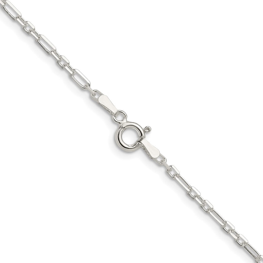 Sterling Silver D/C 2mm 3 Short Plus 1 Long Cable Link ChainQFL060