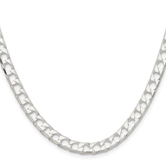 Sterling Silver 5.75mm D/C Square Curb ChainQFOC200
